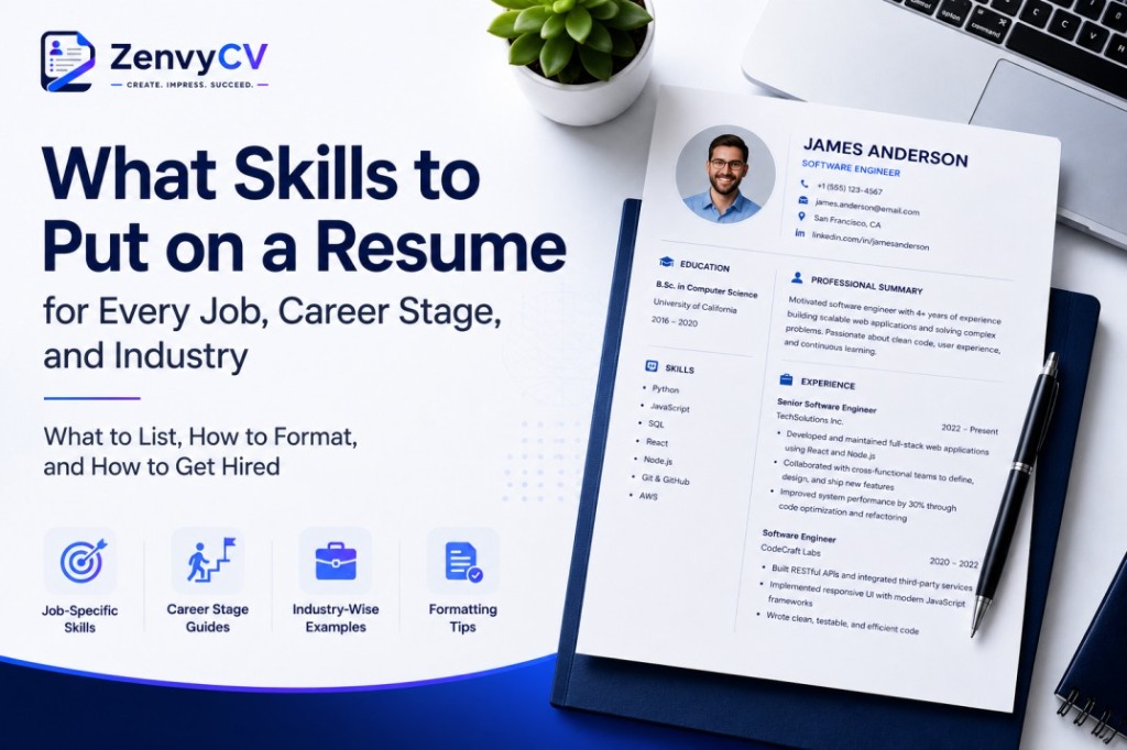 Skills to put on a resume for every job, career stage, and industry and what to list, how to format, and how to get hired